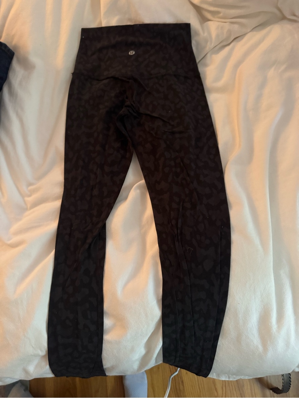 lululemon athletica Black Tonal Leopard High-Rise Leggings
